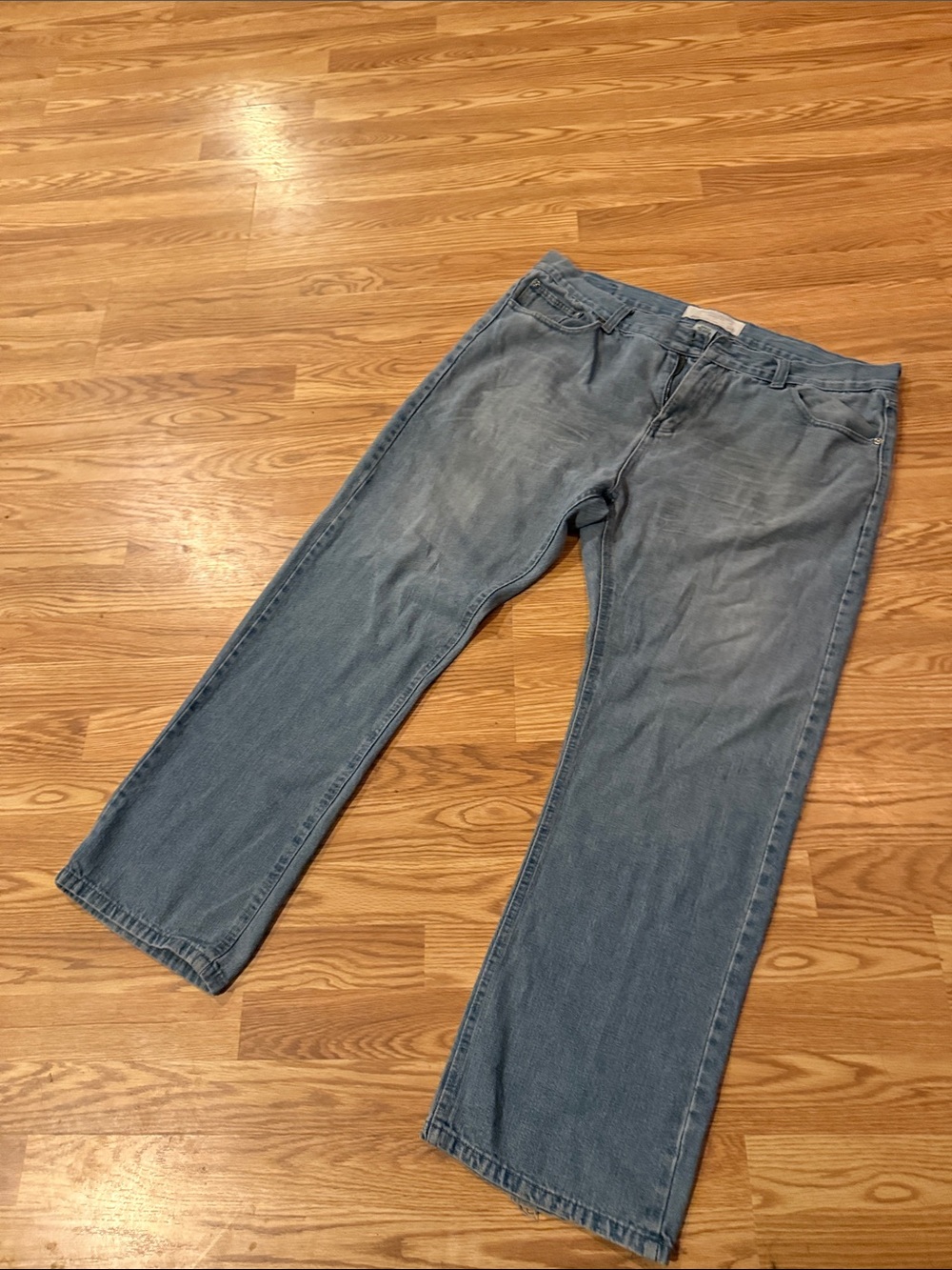 Ecko Unltd. Men's Light Blue Denim Jeans - Classic Straight Fit 40 x 32